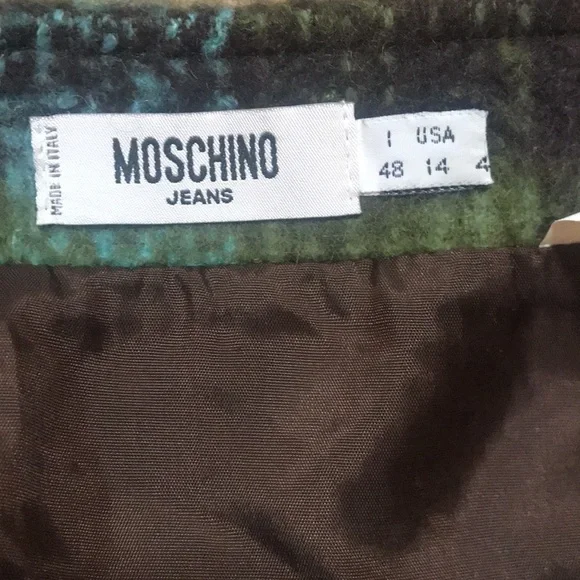 🌸NEW🌸 VTG Moschino Wrap Toggle Skirt seen on Fran Drescher on The Nanny - Picture 10 of 15